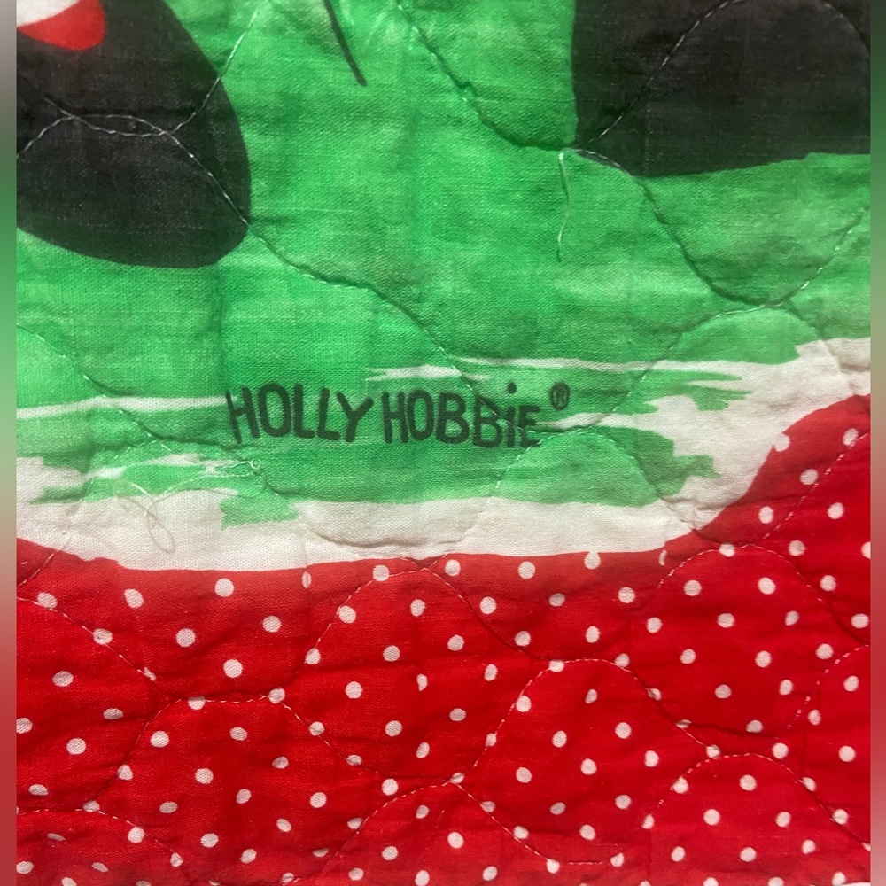 Holly Hobby Vintage Red and Yellow Coverlet or Wall Hanging 42 x 30 - Picture 4 of 14